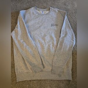 Hurley Light Gray Crewneck Sweater for Men